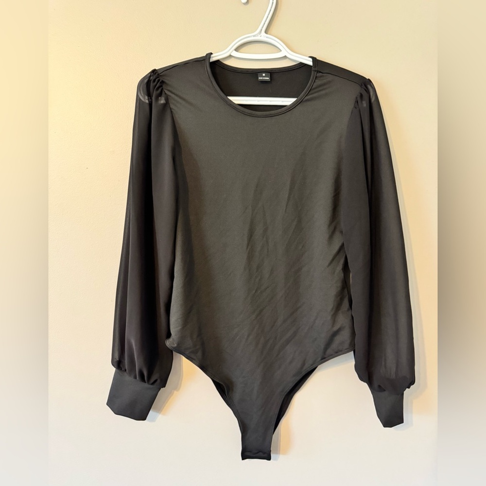 Black Long Sleeve Bodysuit